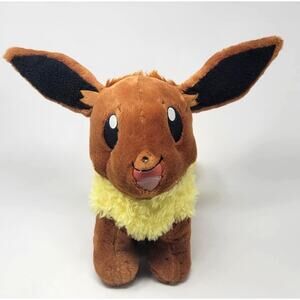 Build-A-Bear Pokémon Eevee Plush Stuffed Animal 16" 2021 Brown Yellow Toy Gift